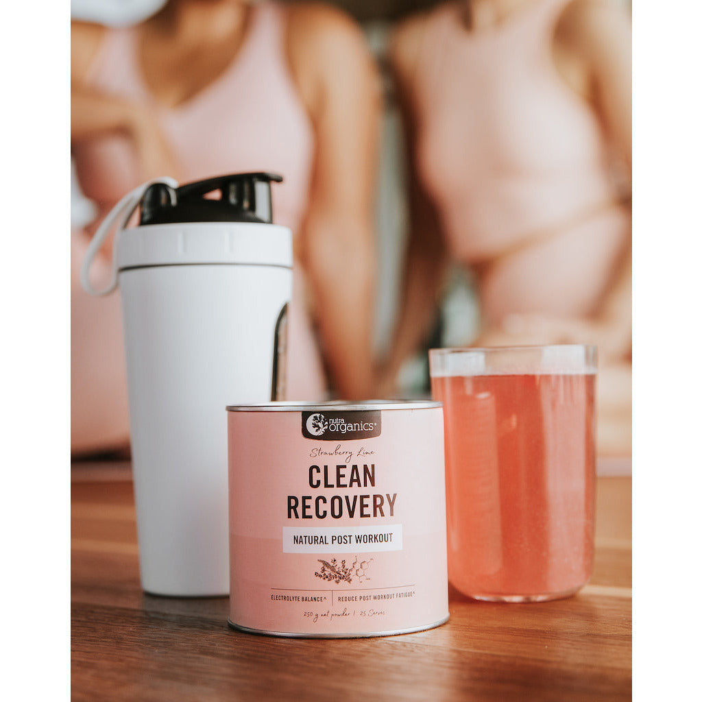 Nutra Organics Clean Recovery Post Workout Strawberry Lime 250g