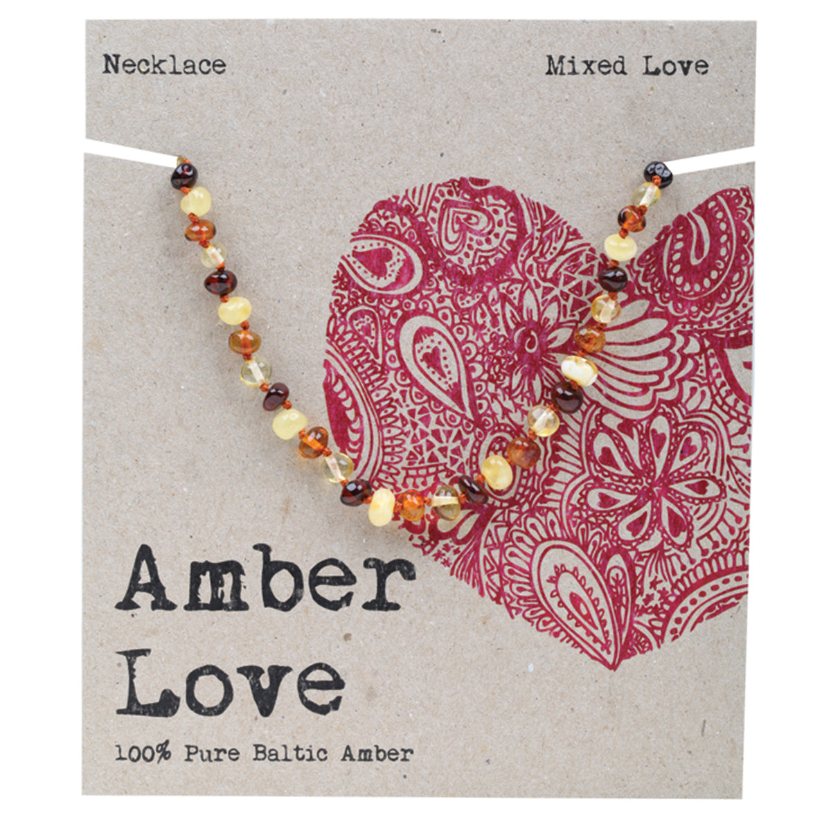 Amber Love Children's Teething Necklace 33cms