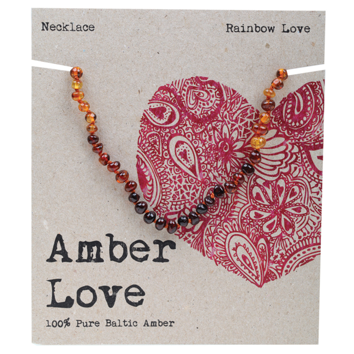 Amber Love Children's Teething Necklace 33cms