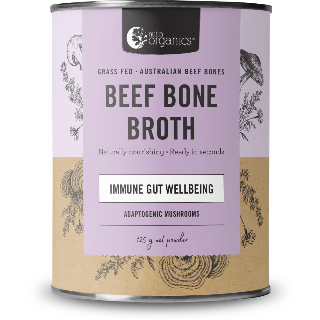 Nutra Organics Beef & Mushroom Bone Broth 125g
