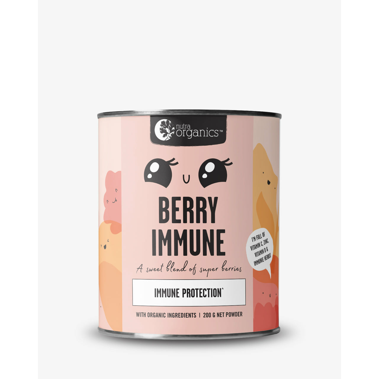 Nutra Organics Berry Immune Powder 200g