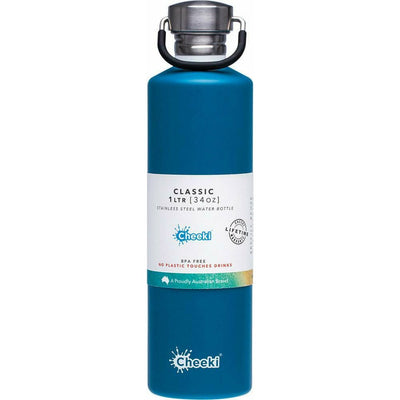 Cheeki 1 Litre Insulated Water Bottle | Blue
