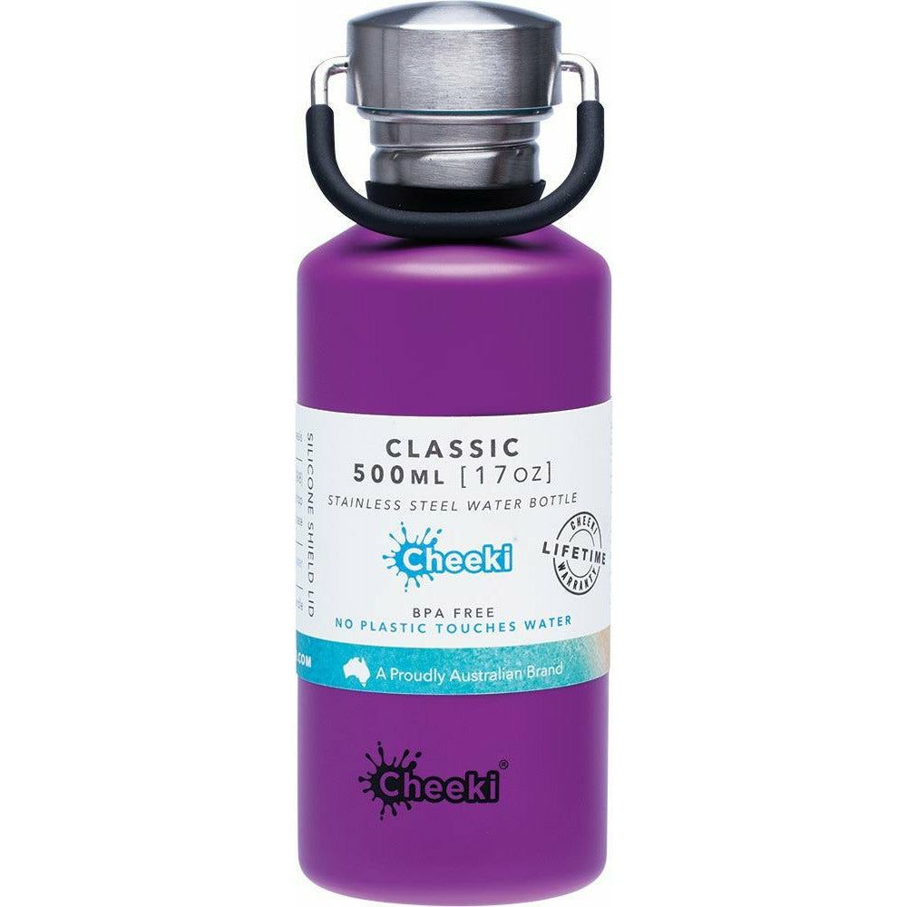 Cheeki 500mL Insulated Water Bottle | Purple