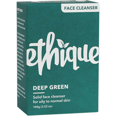 Ethique Deep Green Solid Face Cleanser for oily to normal skin 100g