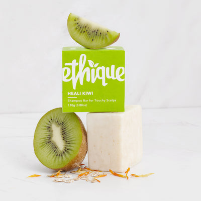 ETHIQUE Solid Shampoo Bar Heali Kiwi - For Itchy & Dry Scalps 110g