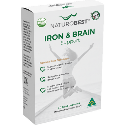 Naturobest Iron & Brain Support 30 capsules