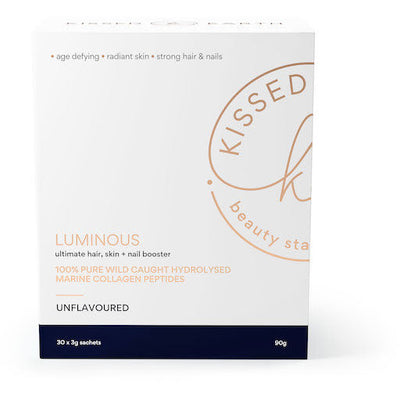 Kissed Earth Luminous | Ultimate Hair, Skin & Nail Booster | Unflavoured | 30 x 3g sachets