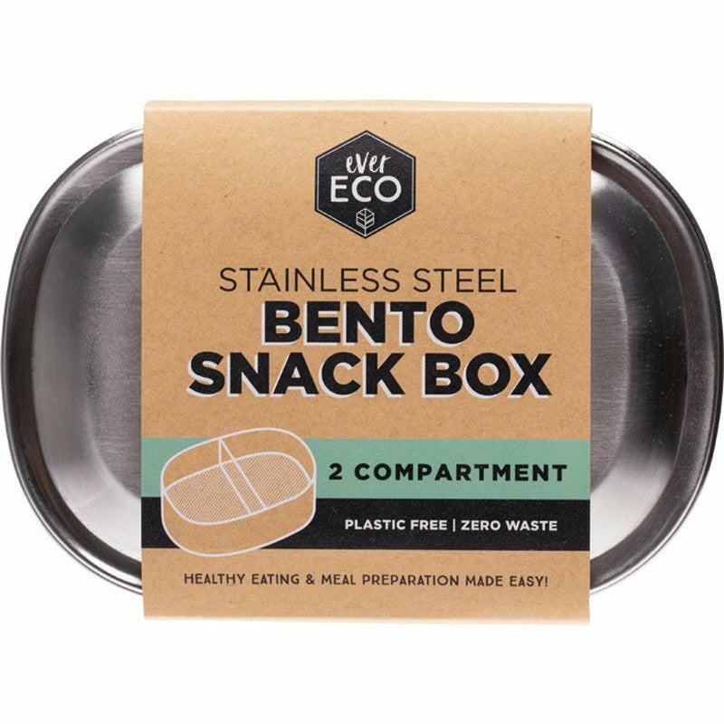 Ever Eco Stainless Steel Bento Snack Box 2 Compartment