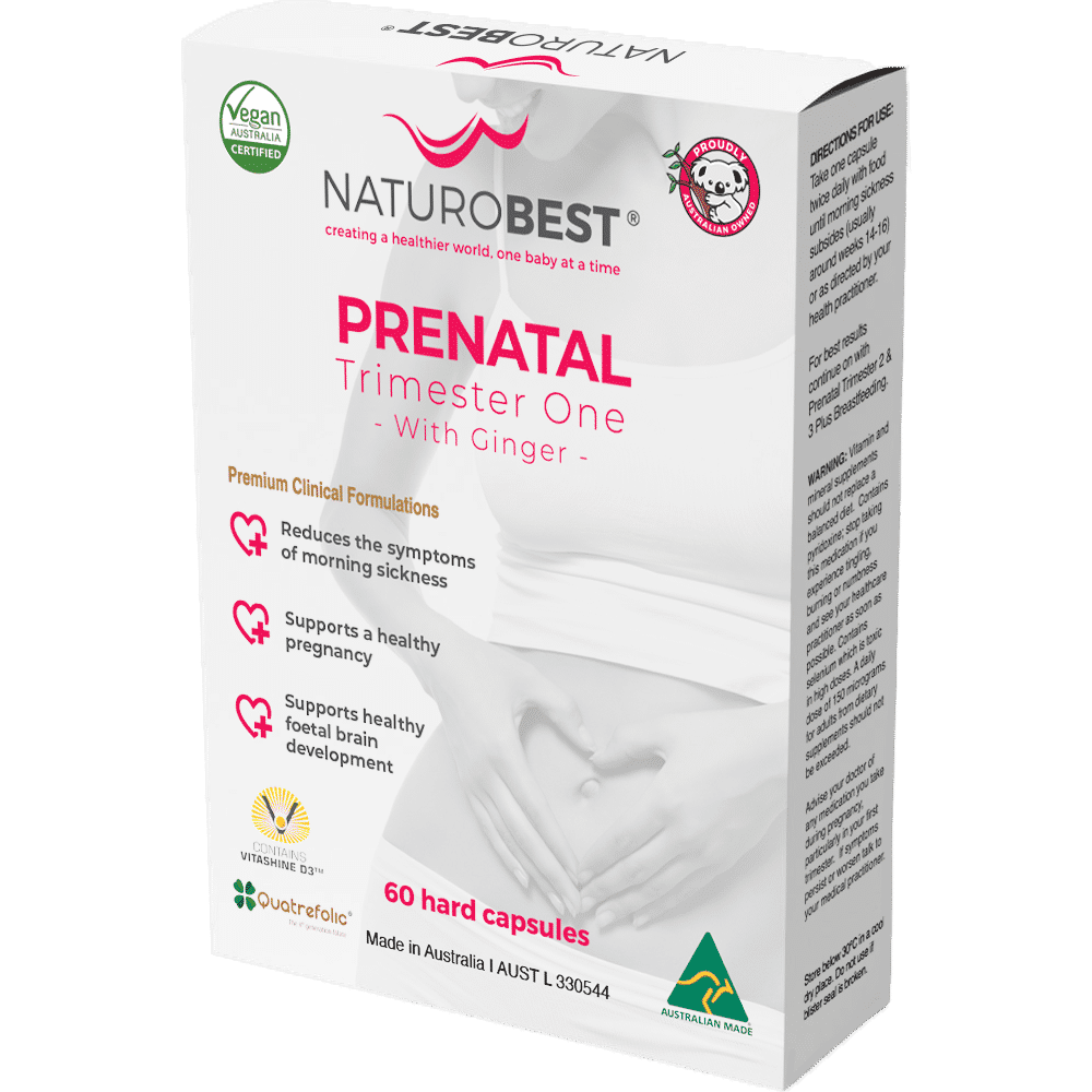 NaturoBest Prenatal Trimester One with Ginger 120 capsules