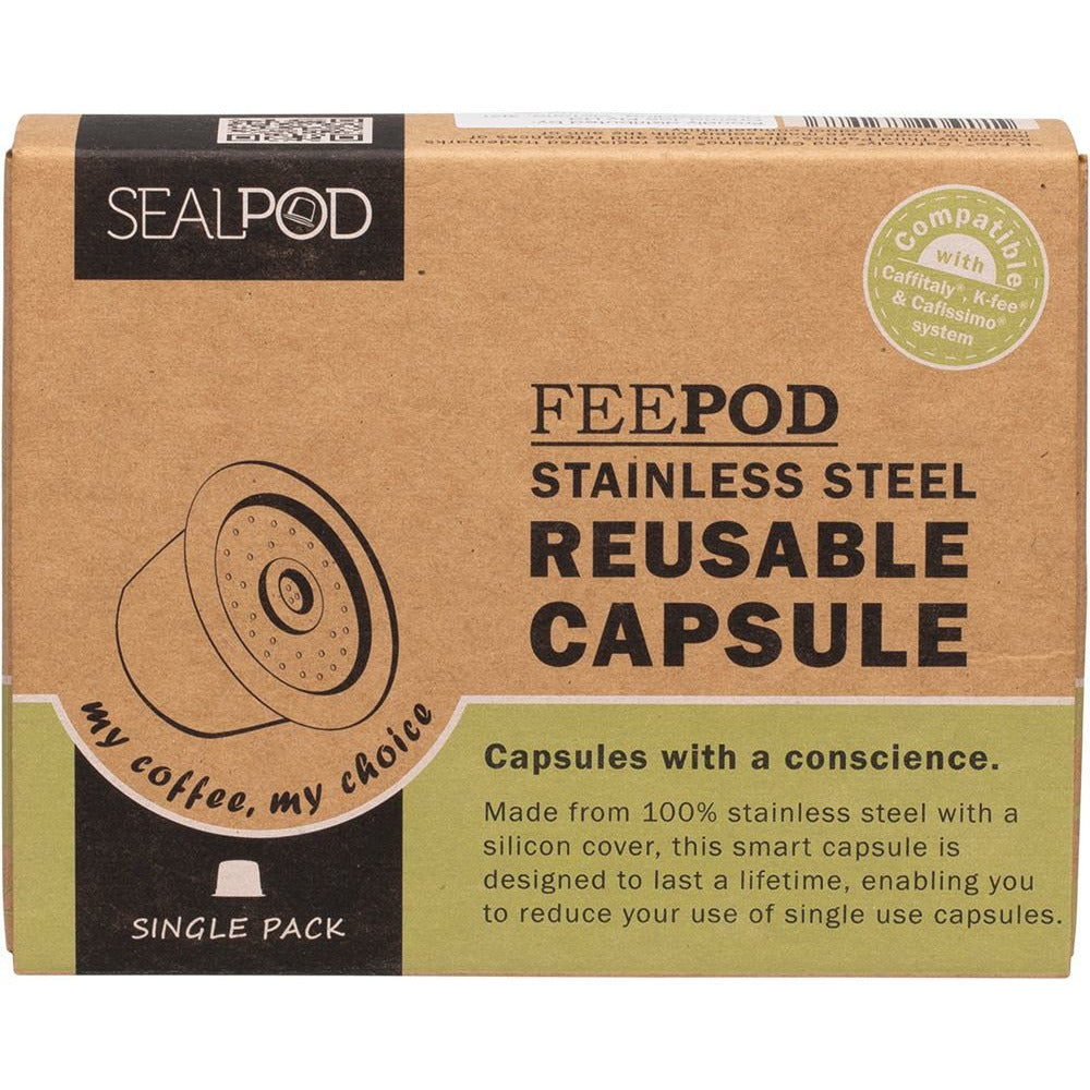 Sealpod Feed Stainless Steel Reusable Capsule Single Pack