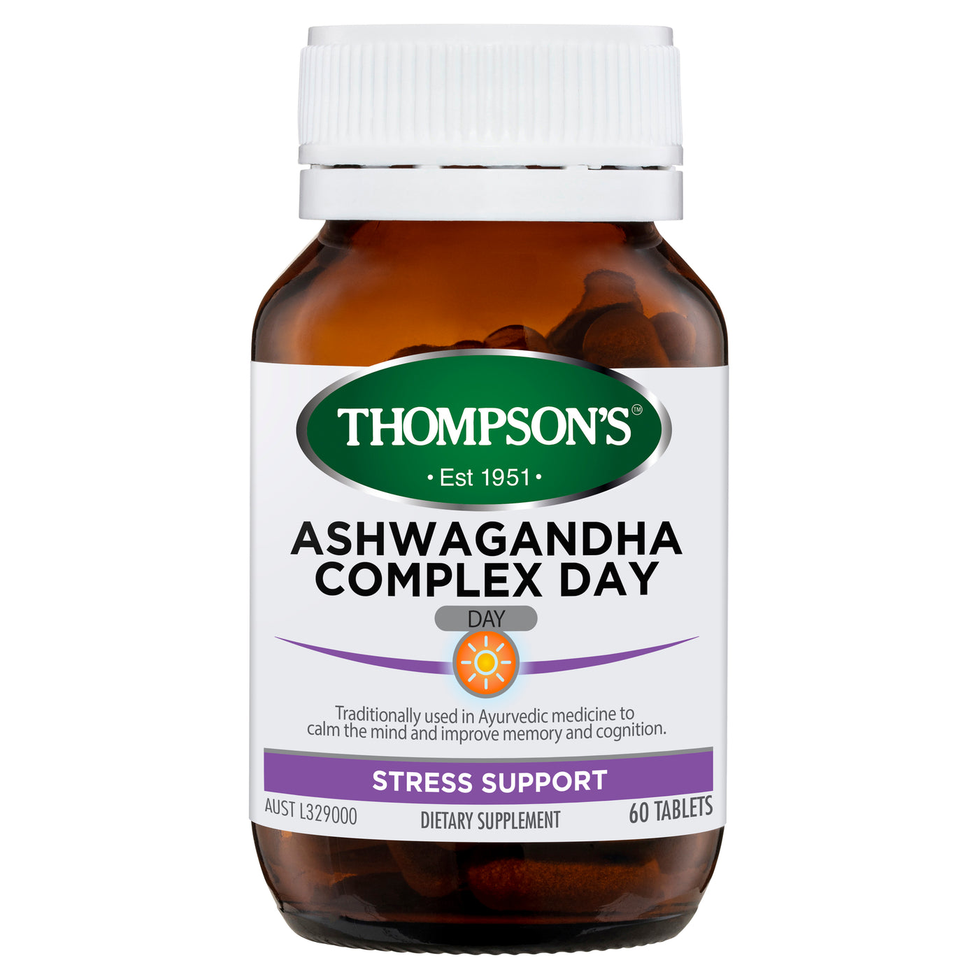 Thompsons Ashwagandha Complex Day Stress Support 60 tablets