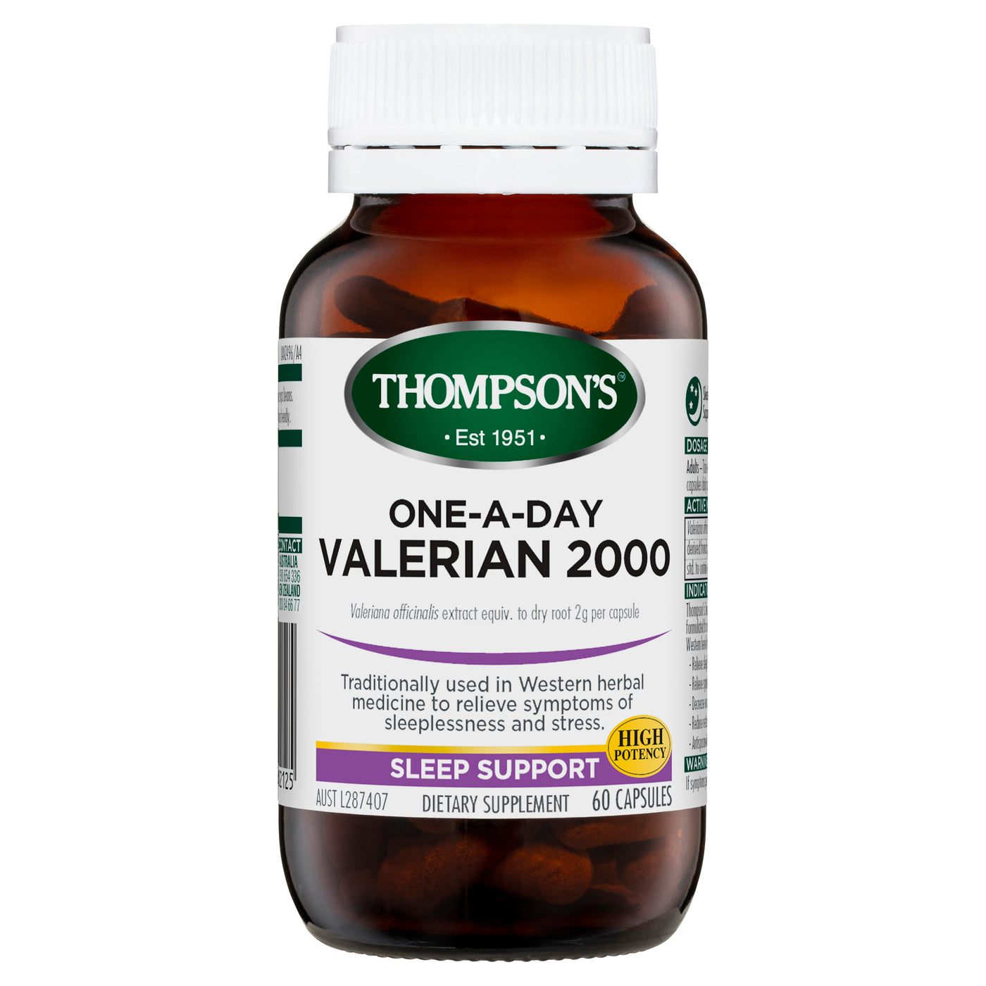 Thompsons 1 a day Valerian 60 capsules