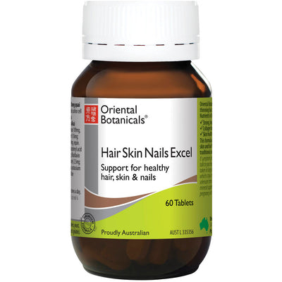 Oriental Botanicals Hair Skin Nails Excel 60 tablets